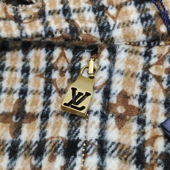 Louis Vuitton Embroidered Check Brown Jacket - Picture 4 of 12
